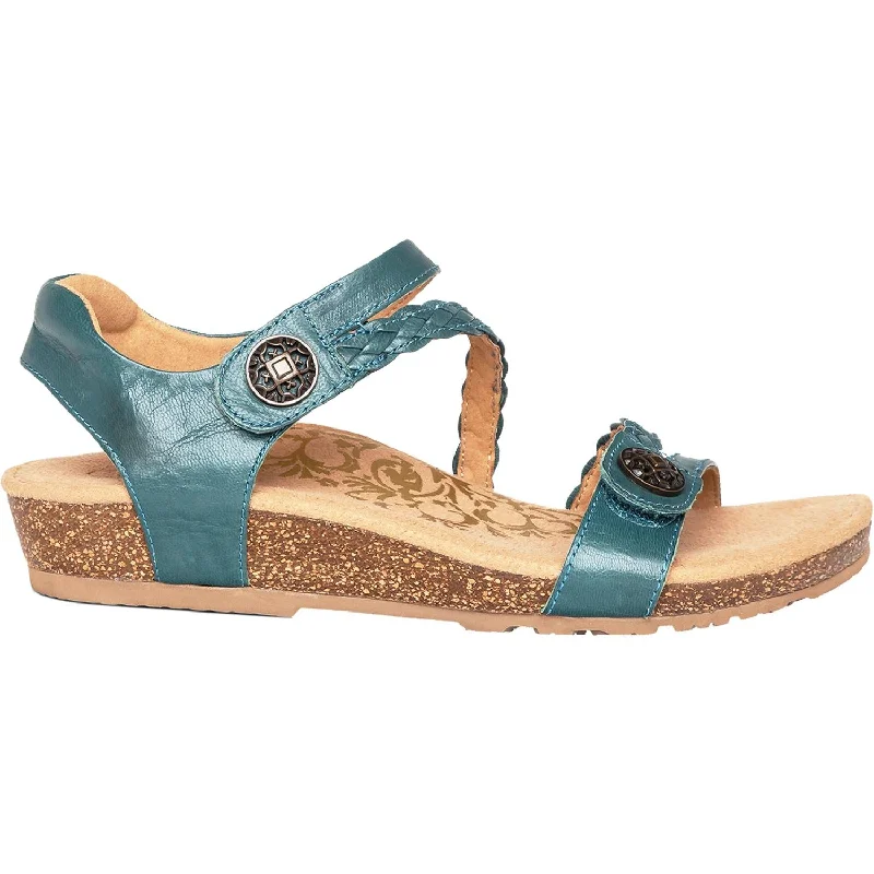 Men's sandals with a durable outer soleMen's sandals with a durable outer soleWomen's Aetrex Jillian Teal Leather