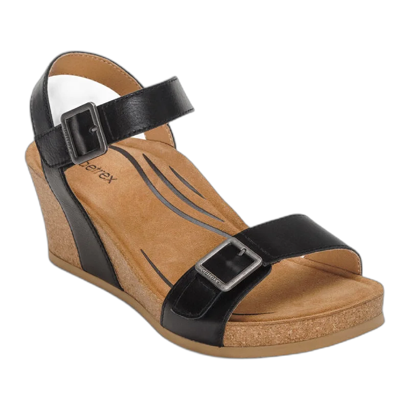 Men's sandals with a toe post designMen's sandals with a toe post designLexa Quarter Strap Wedge