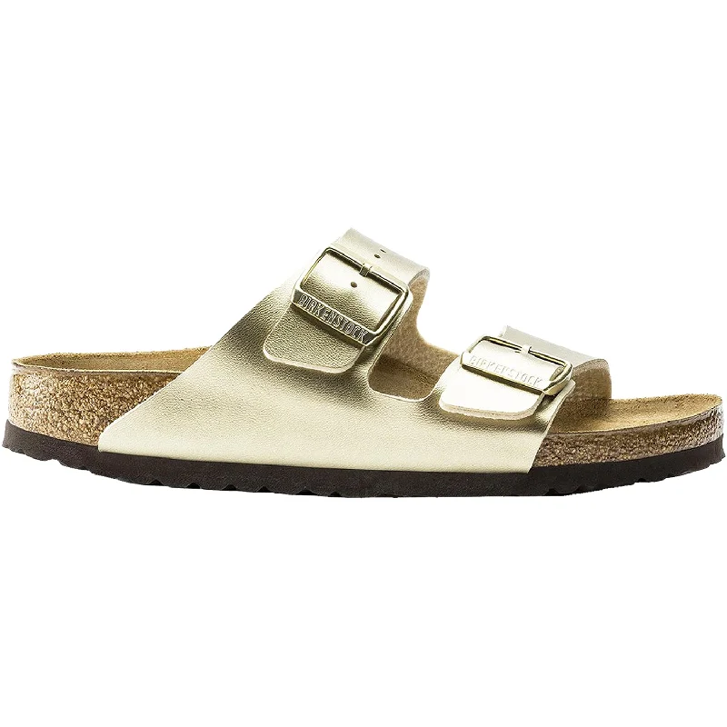 Men's sandals with a pointed toe for a stylish lookMen's sandals with a pointed toe for a stylish lookWomen's Birkenstock Arizona Gold Birko-Flor