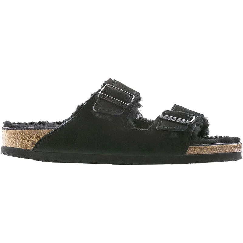 Men's sandals with a leather lining for comfortMen's sandals with a leather lining for comfortWomen's Birkenstock Arizona Shearling Black Suede