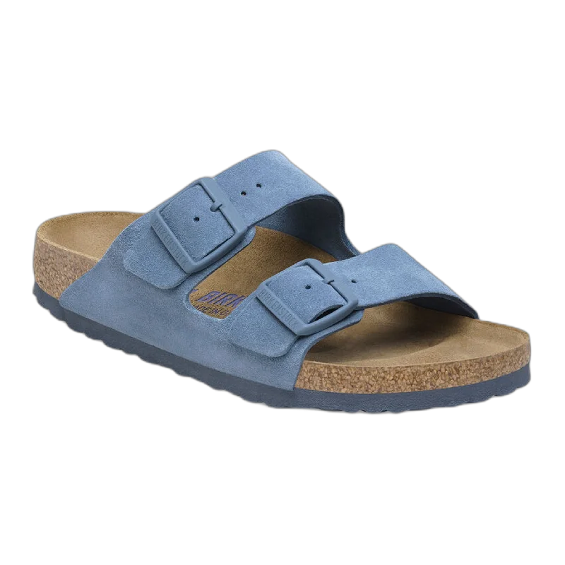 Men's sandals in a neutral color like black or brownMen's sandals in a neutral color like black or brownArizona Soft Footbed Suede Leather