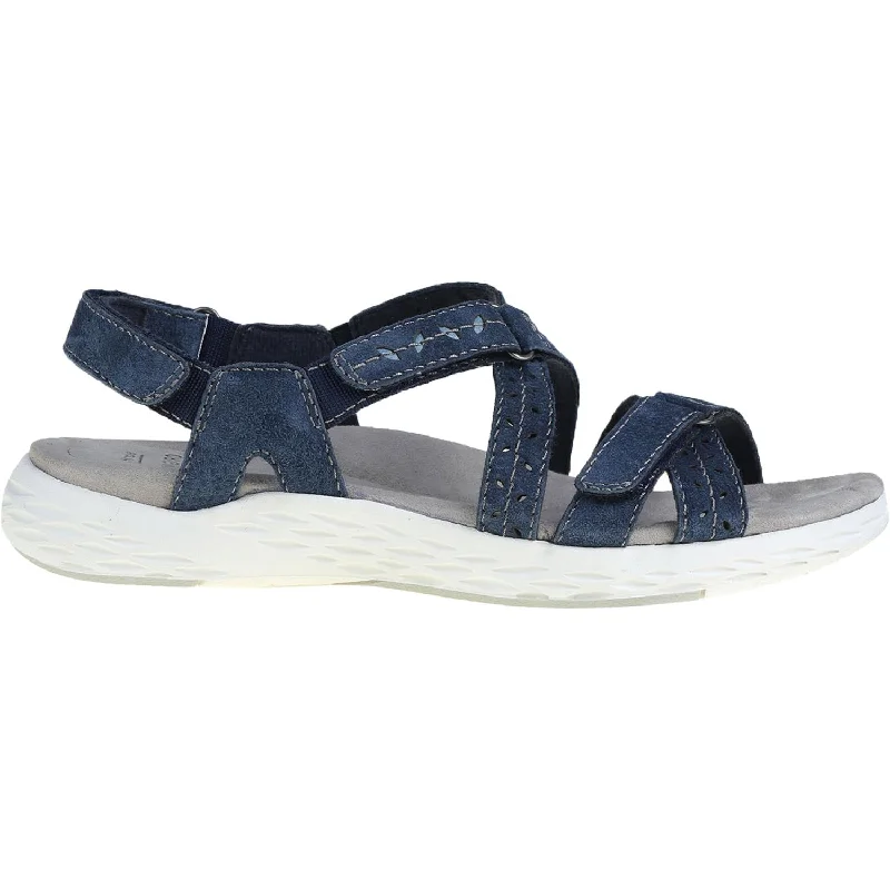 Men's sandals with a decorative buckle or charmMen's sandals with a decorative buckle or charmWomen's Earth Winona Navy Suede