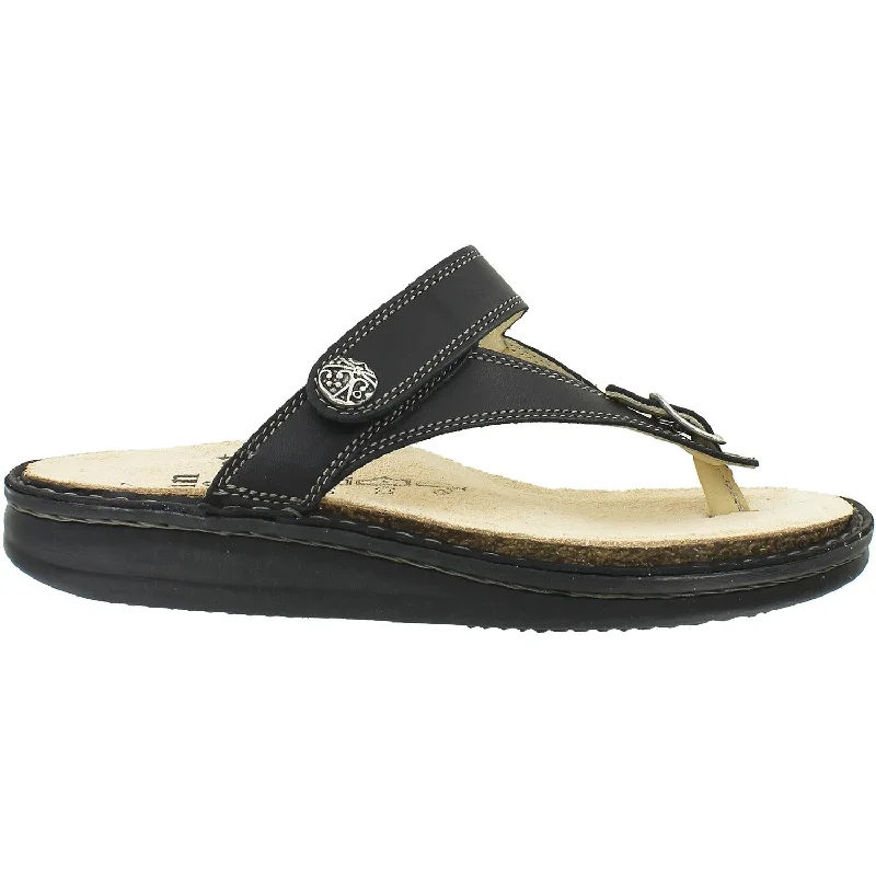 Men's sandals with a toe post designMen's sandals with a toe post designWomen's Finn Comfort Alexandria Black Leather