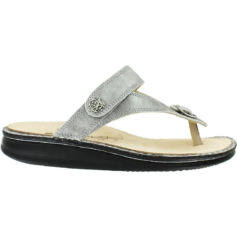 Men's sandals with a rubber sole for tractionMen's sandals with a rubber sole for tractionWomen's Finn Comfort Alexandria Marley Silver Leather