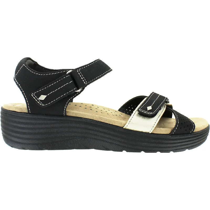 Men's sandals with a contrast stitching detailMen's sandals with a contrast stitching detailWomen's Earth Gaven Black Synthetic