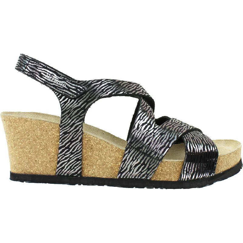 Men's leather sandals with an adjustable strapMen's leather sandals with an adjustable strapWomen's Mephisto Lyla Black Zebra Leather