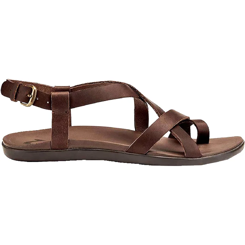 Men's sandals with a padded heelMen's sandals with a padded heelWomen's OluKai Upena Kona Coffee Leather