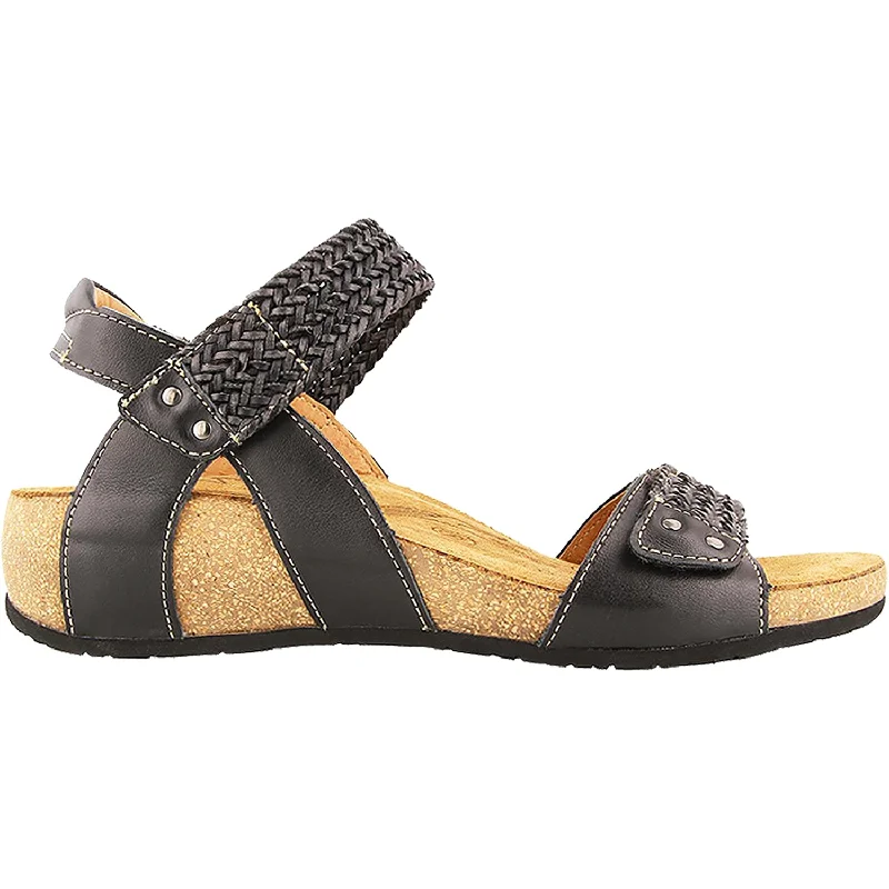 Men's sandals with a decorative buckle or charmMen's sandals with a decorative buckle or charmWomen's Taos Bonnie Black Leather