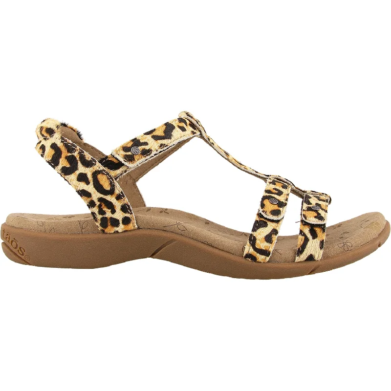 Men's sandals with a rubber sole for tractionMen's sandals with a rubber sole for tractionWomen's Taos Trophy 2 Tan Leopard Print