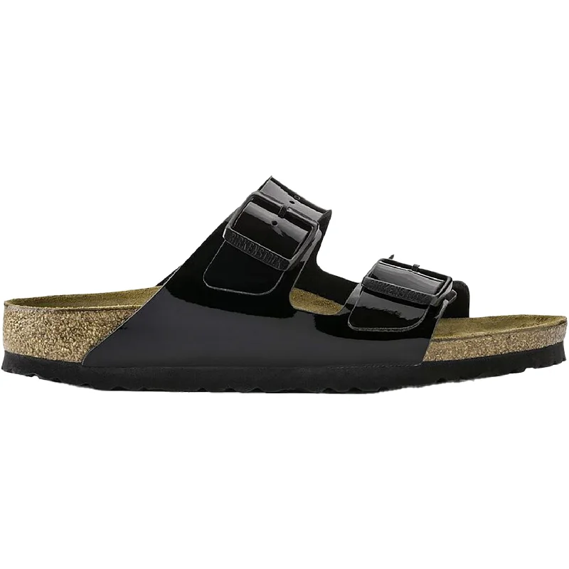 Men's sandals with a durable outer soleMen's sandals with a durable outer soleWomen's Birkenstock Arizona Black Patent Birko-Flor