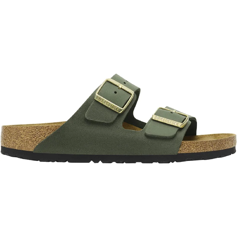 Men's sandals with a contrast stitching detailMen's sandals with a contrast stitching detailWomen's Birkenstock Arizona Thyme Oiled Leather