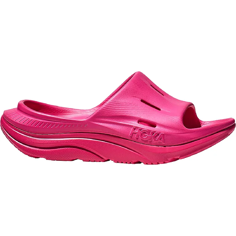 Men's sandals with a removable insole for cleaningMen's sandals with a removable insole for cleaningUnisex Hoka Ora Recovery Slide 3 Pink Yarrow EVA