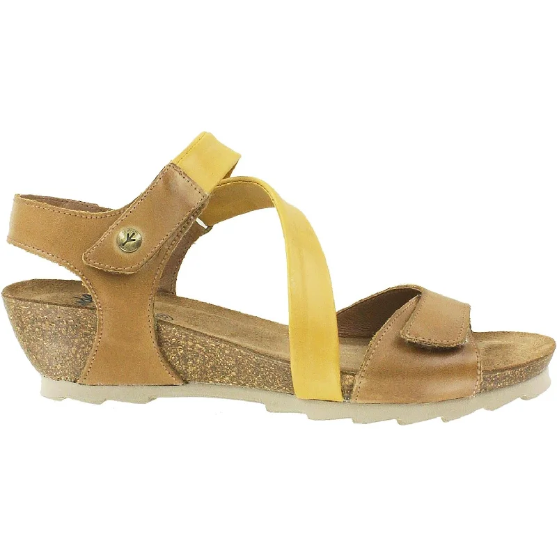 Men's sandals with a removable insole for cleaningMen's sandals with a removable insole for cleaningWomen's Wanda Panda Bilma 2 Cuero Tan/Mustard Leather