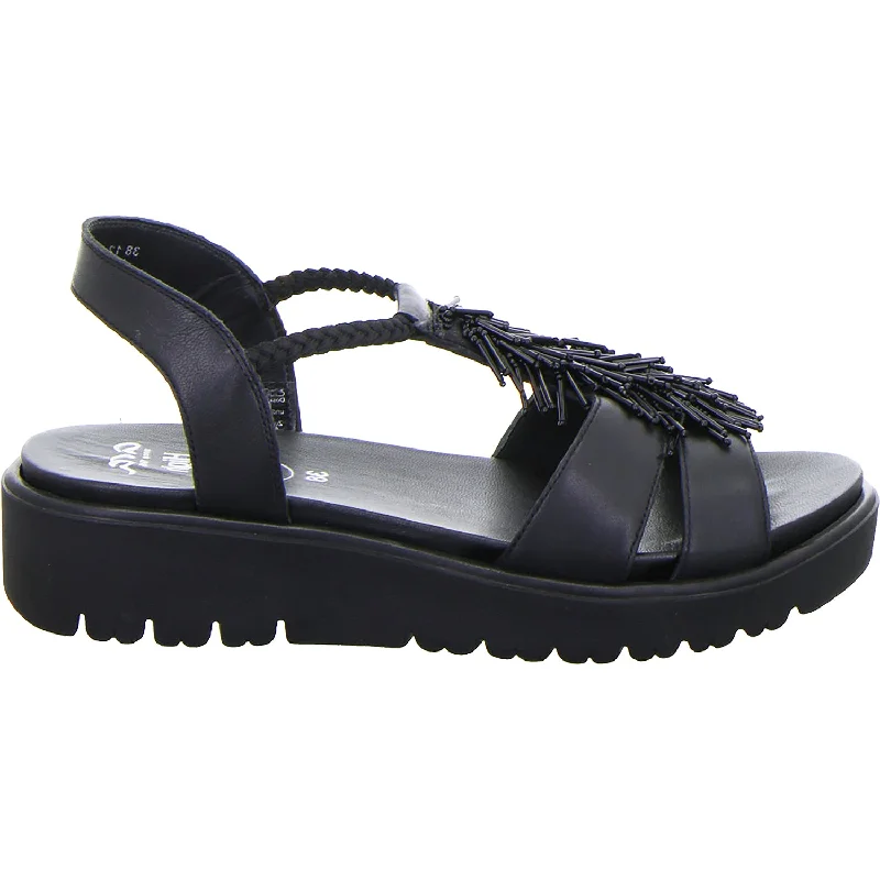 Men's sandals with a padded heelMen's sandals with a padded heelWomen's Ara Bristol Black Leather