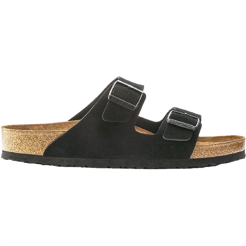 Men's sandals with a cushioned footbedMen's sandals with a cushioned footbedWomen's Birkenstock Arizona Soft Footbed Black Suede