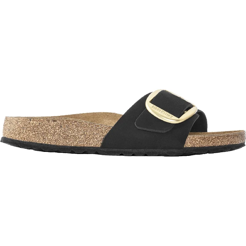 Men's sandals with a rubber sole for tractionMen's sandals with a rubber sole for tractionWomen's Birkenstock Madrid Big Buckle Black Nubuck