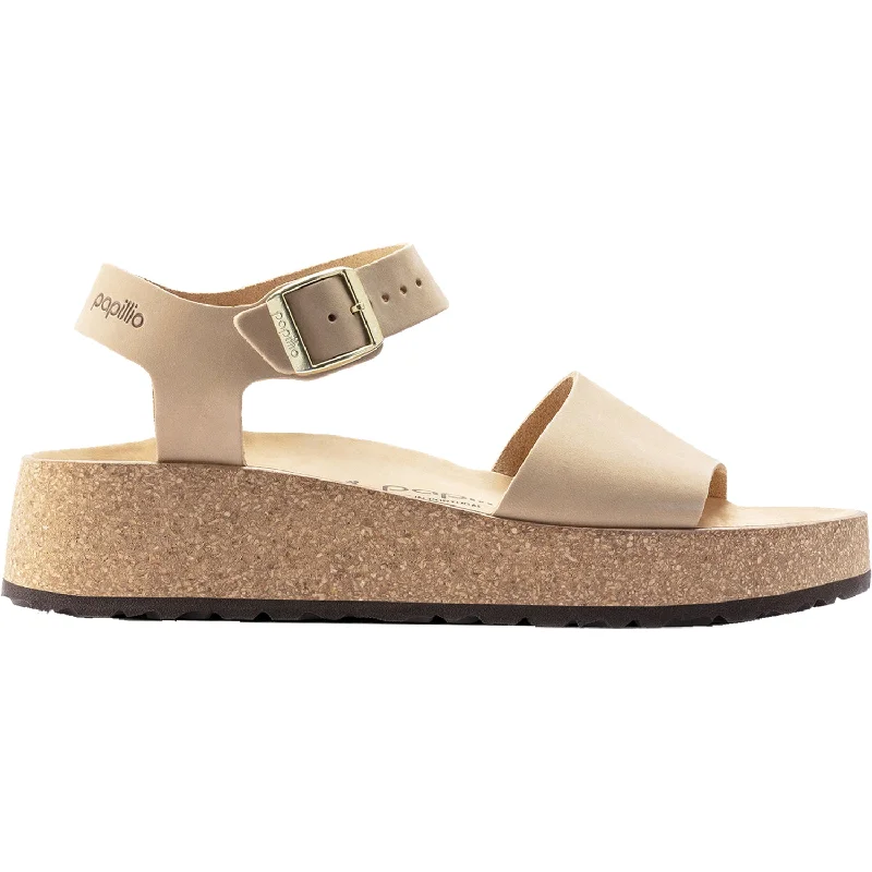 Men's sandals with a cushioned footbedMen's sandals with a cushioned footbedWomen's Birkenstock Papillio Glenda Sandcastle Nubuck