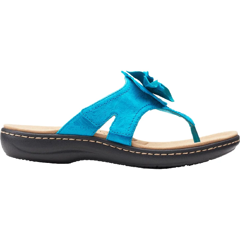 Men's sandals with a durable outer soleMen's sandals with a durable outer soleWomen's Clarks Laurieann Gema Turquoise Leather/Synthetic