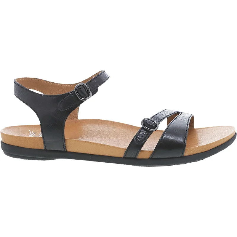 Men's sandals with a removable insole for cleaningMen's sandals with a removable insole for cleaningWomen's Dansko Janelle Black Glazed Calf Leather