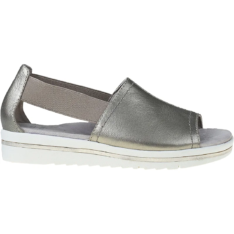 Men's sandals with a contrast stitching detailMen's sandals with a contrast stitching detailWomen's Earth Connie Platinum Leather