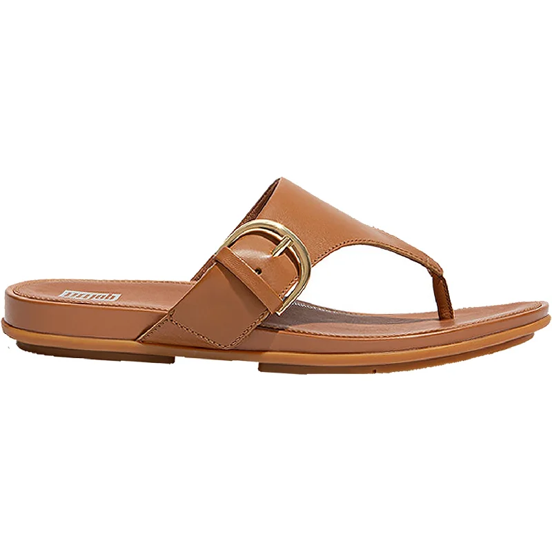 Men's sandals with a shock - absorbing insoleMen's sandals with a shock - absorbing insoleWomen's FitFlop Graccie Toe-Post Light Tan Leather