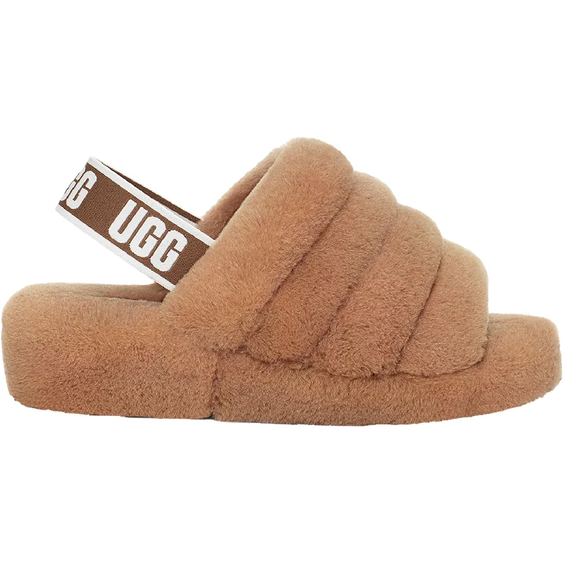 Flip - flop style men's sandals for beach wearFlip - flop style men's sandals for beach wearWomen's Ugg Fluff Yeah Slide Chestnut Sheepskin