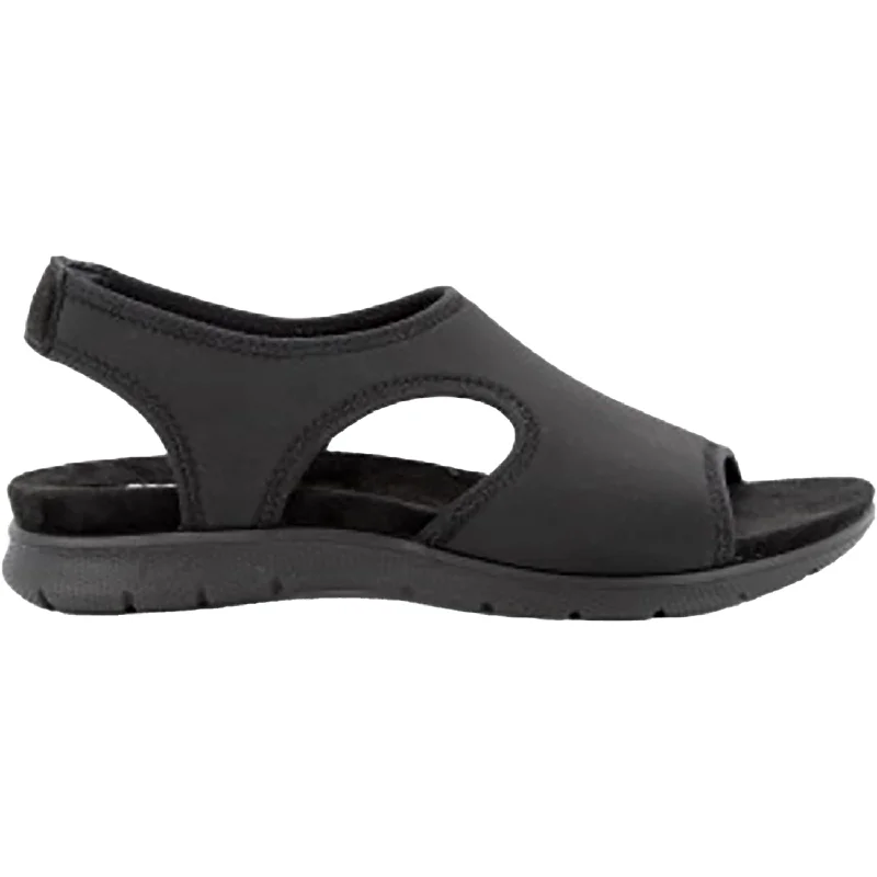 Men's sandals with a wide strap for supportMen's sandals with a wide strap for supportWomen's IMAC Elma Black Fabric