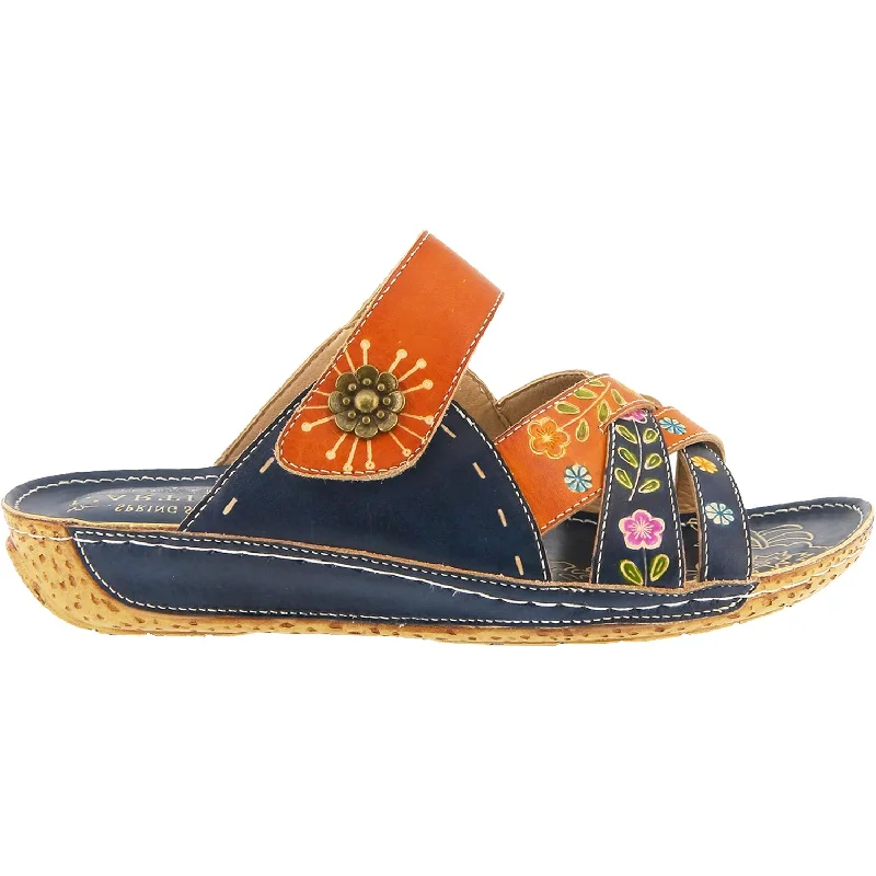 Men's sandals with a buckle closureMen's sandals with a buckle closureWomen's L'Artiste by Spring Step Leigh Navy Multi Leather