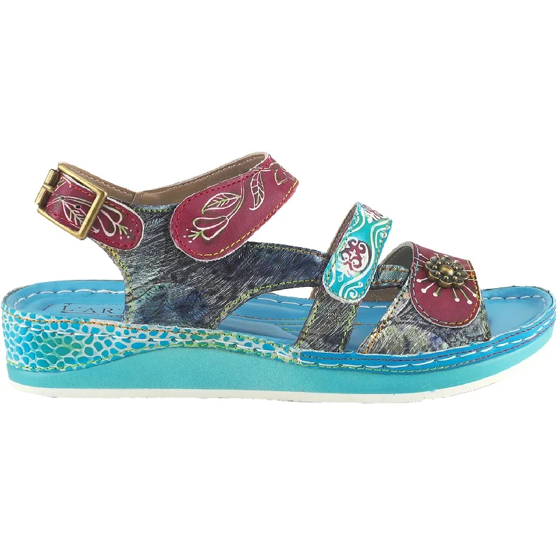 Men's sandals with a durable outer soleMen's sandals with a durable outer soleWomen's L'Artiste by Spring Step Sumacah Aqua Multi Leather