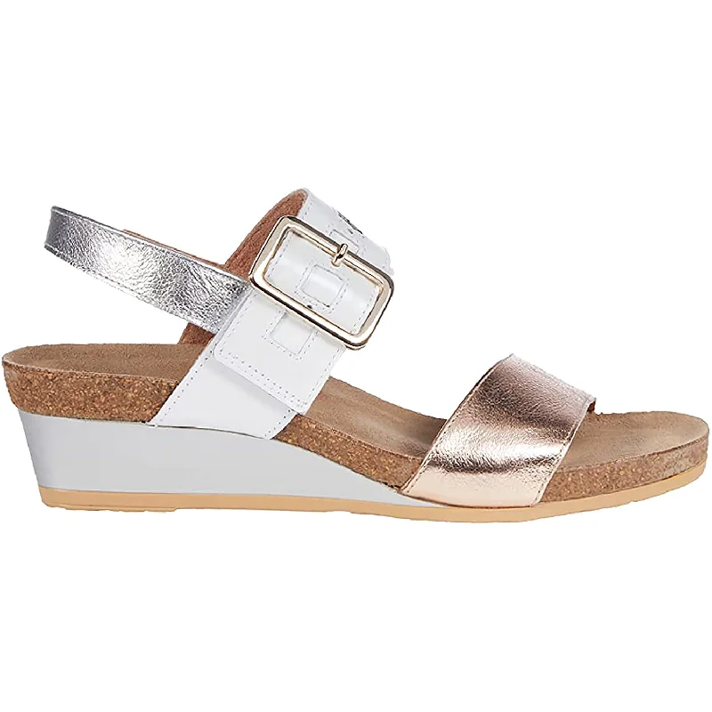 Men's sandals with a removable insole for cleaningMen's sandals with a removable insole for cleaningWomen's Naot Dynasty Soft Rose Gold/White Pearl/Soft Silver Leather