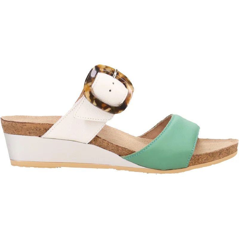 Men's sandals with a padded heelMen's sandals with a padded heelWomen's Naot Kingdom Soft Jade/Soft White Leather