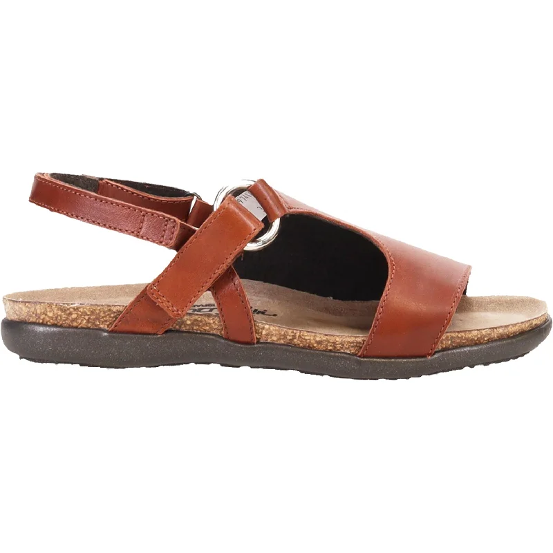 Men's sandals with a stretchy strap for a better fitMen's sandals with a stretchy strap for a better fitWomen's Naot Olivia Soft Chestnut Leather