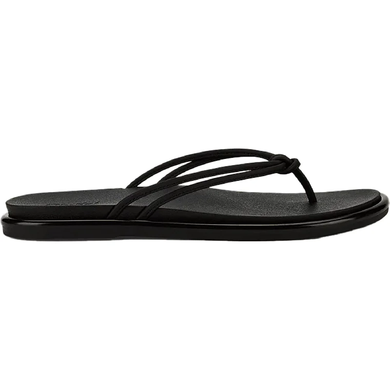 Men's sandals with a padded heelMen's sandals with a padded heelWomen's Olukai Aka Black/Black Synthetic