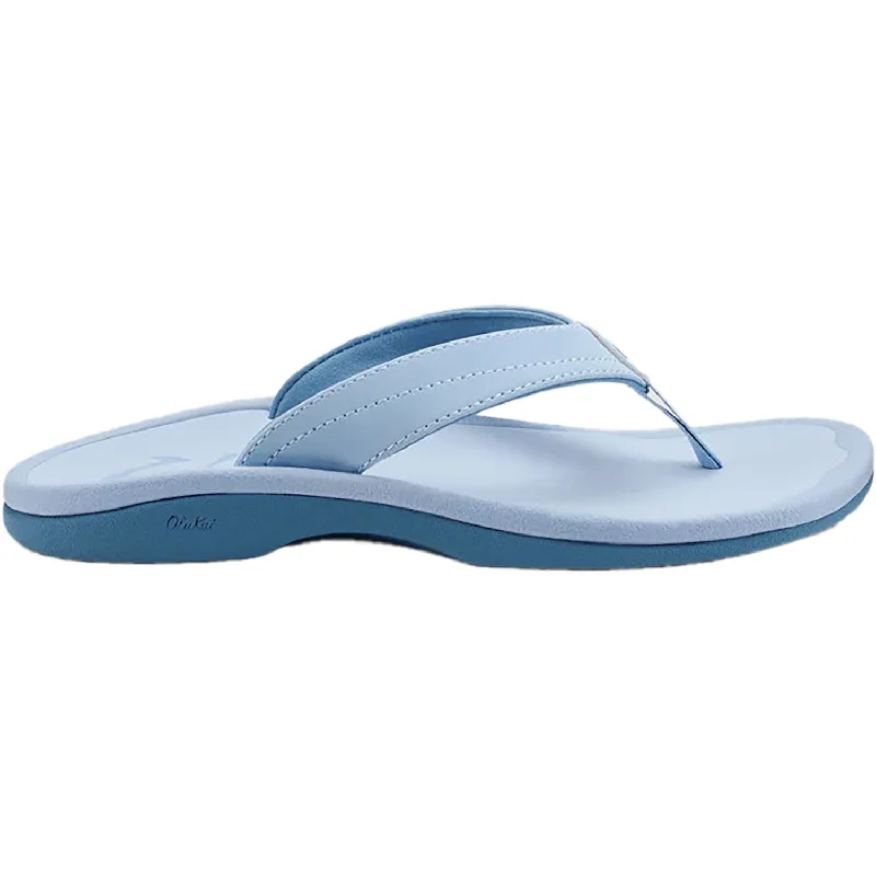 Men's sandals with a rubber sole for tractionMen's sandals with a rubber sole for tractionWomen's OluKai Ohana Misty Blue/Misty Blue Synthetic