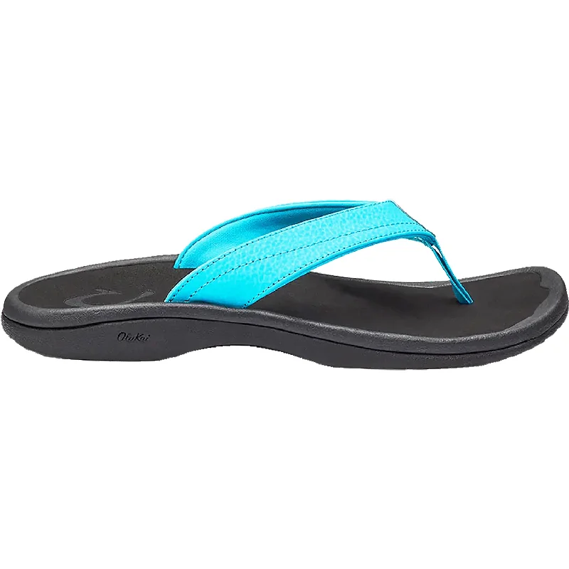 Men's sandals with a contrast stitching detailMen's sandals with a contrast stitching detailWomen's OluKai Ohana Turquoise/Onyx Synthetic