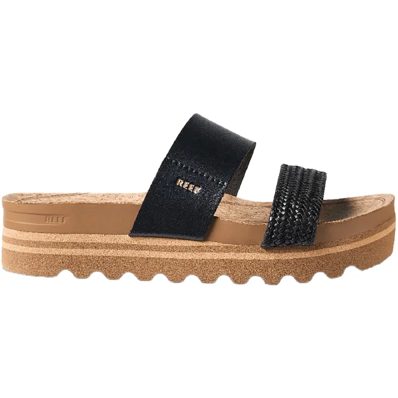 Men's sandals with a cushioned footbedMen's sandals with a cushioned footbedWomen's Reef Cushion Vista Hi Black Braid Synthetic