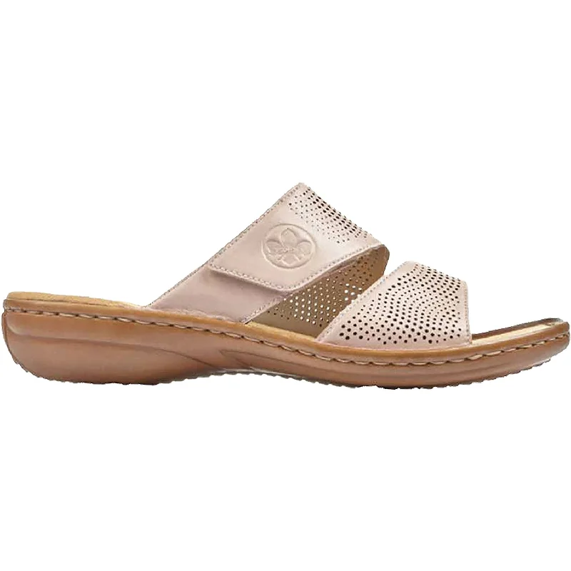 Men's sandals with a wide strap for supportMen's sandals with a wide strap for supportWomen's Rieker 60812-31 Regina 12 Light Rose Synthetic