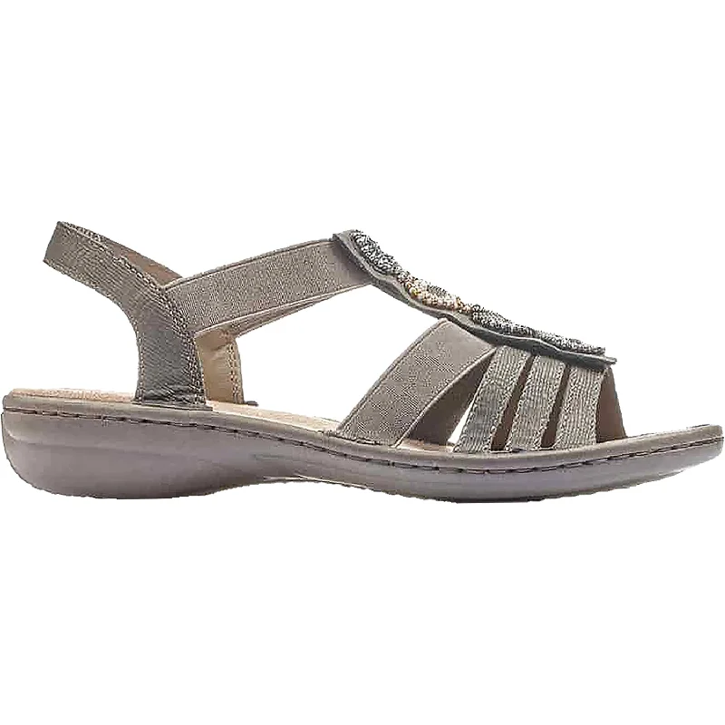 Men's sandals with a toe post designMen's sandals with a toe post designWomen's Rieker 608G9-45 Regina G9 Basalt Synthetic