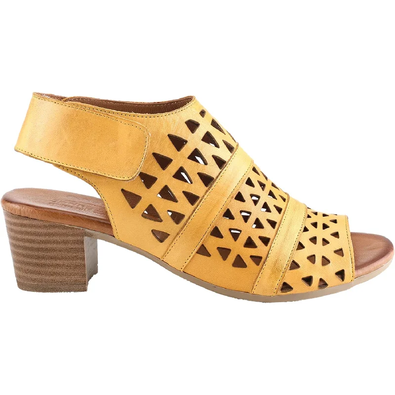 Men's sandals with a cushioned footbedMen's sandals with a cushioned footbedWomen's Spring Step Dorotha Yellow Leather