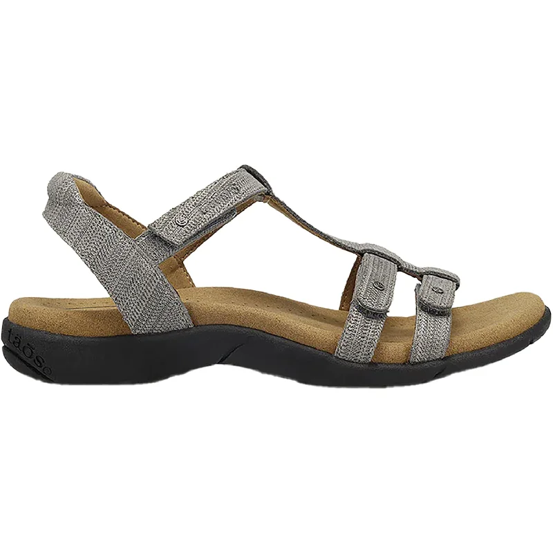 Men's sandals with a rubber sole for tractionMen's sandals with a rubber sole for tractionWomen's Taos Trophy 2 Grey Emboss Leather