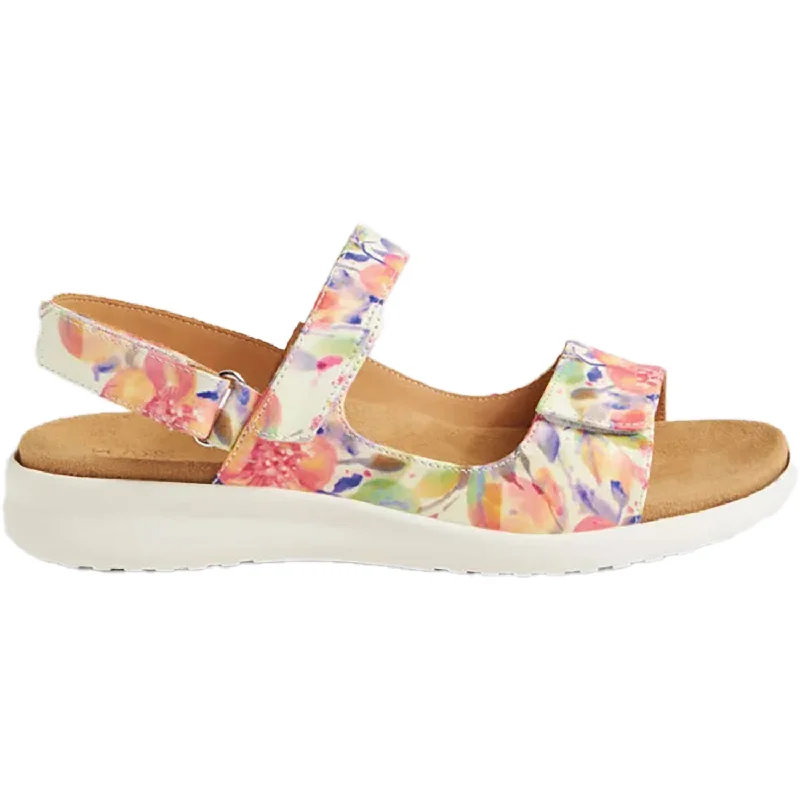 Men's leather sandals with an adjustable strapMen's leather sandals with an adjustable strapWomen's Ziera Benji Orange Floral Leather