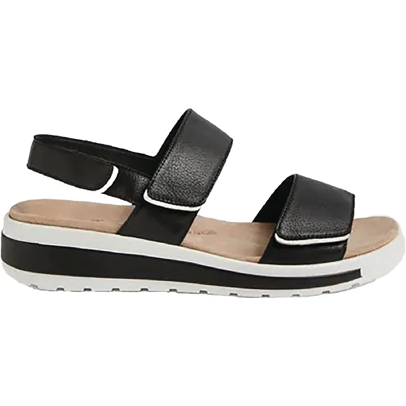 Men's sandals with a rubber sole for tractionMen's sandals with a rubber sole for tractionWomen's Ziera Garlin Black / White Leather