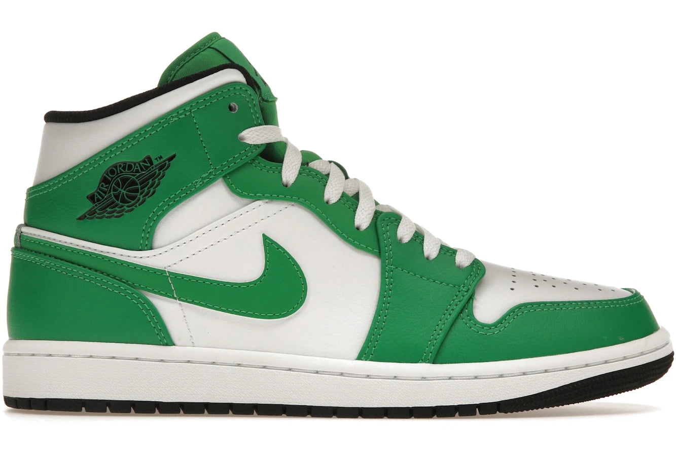 Men's basketball sneakers with ankle supportAir Jordan 1 Mid Lucky Green