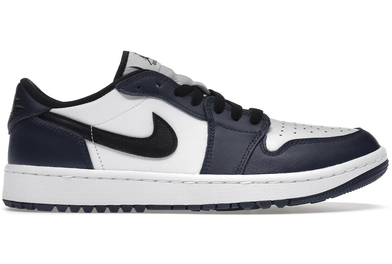 Men's leather - and - mesh combination sneakers for style and functionAir Jordan 1 Retro Low Golf Midnight Navy