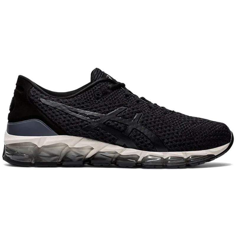 Men's track - and - field sneakers with a spike - compatible soleMens Asics Gel Quantum 360 5 Knit "Black/Cream"