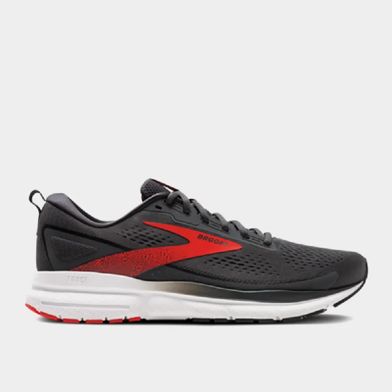 Men's minimalist sneakers with a simple designBrooks Mens Trace 3 Performance Running Black/red _ 182138 _ Black