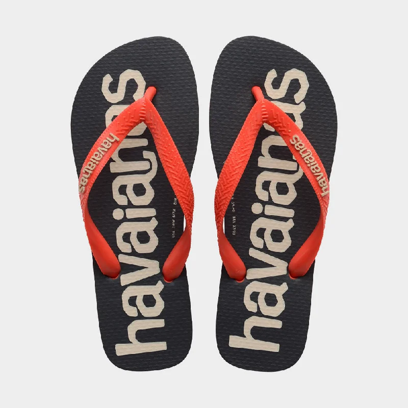 Men's athletic sneakers with a quick - dry liningHavaianas Unisex Top Logo Mania Red/Black _ 182882 _ Red