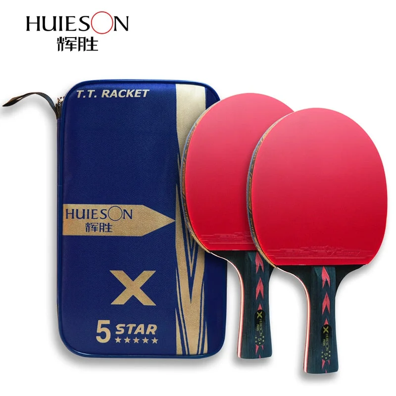 Men's waterproof sneakers for rainy daysHuieson 2Pcs Upgraded 5 Star Carbon Table Tennis Racket Set Lightweight Powerful Ping Pong Paddle Bat with Good Control