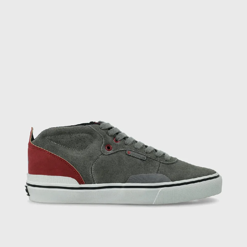 Men's low - profile tennis sneakers for a sleek lookAirwalk Mens Skater Sneaker Grey/Red _ 181668 _ Grey