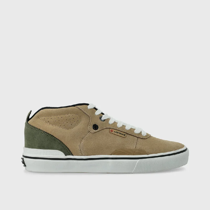 Men's fashion - forward sneakers with a unique tongue designAirwalk Mens Skater Sneaker Brown/Green _ 181669 _ Brown